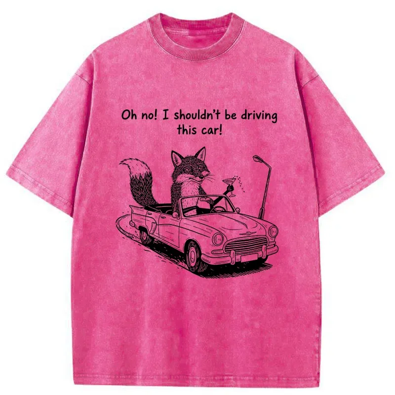 Tokyo-Tiger Elegant Fox Washed T-Shirt