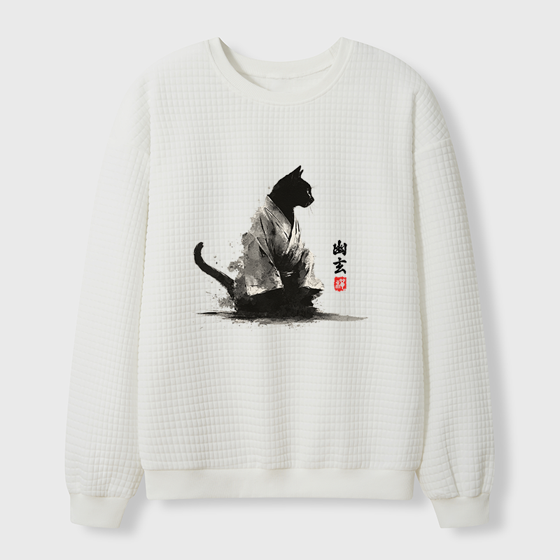 Tokyo-Tiger Depths Of Stillness Waffle Sweatshirt