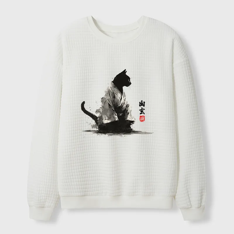 Tokyo-Tiger Depths Of Stillness Waffle Sweatshirt