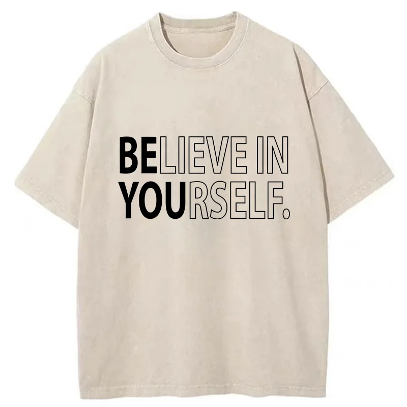 Tokyo-Tiger Motivational Quotes Washed T-Shirt