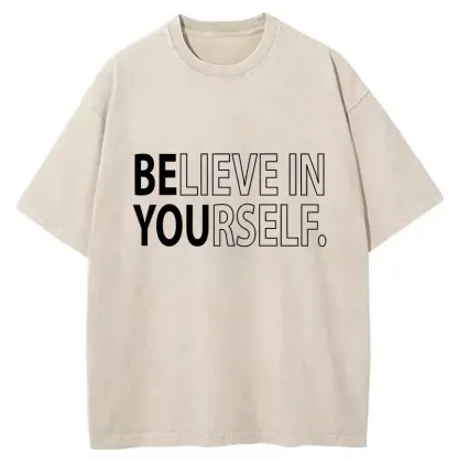 Tokyo-Tiger Motivational Quotes Washed T-Shirt