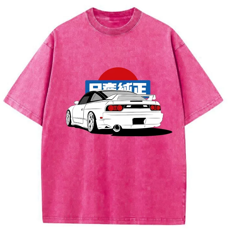 Tokyo-Tiger Sunset And Speed Washed T-Shirt