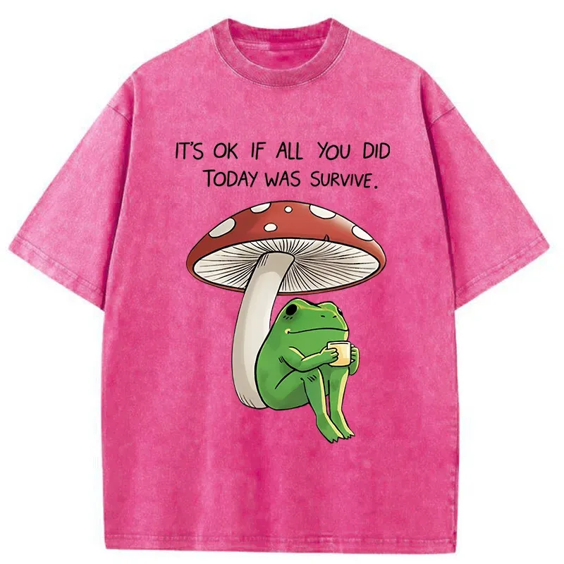 Tokyo-Tiger Frog That Is Indifferent To Everything Washed T-Shirt