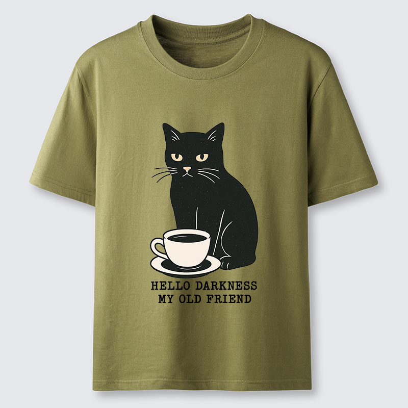 Tokyo-Tiger Black Cat Drinking Coffee Classic T-Shirt