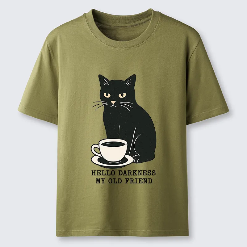Tokyo-Tiger Black Cat Drinking Coffee Classic T-Shirt
