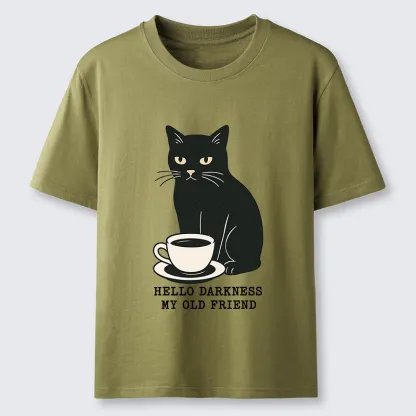 Tokyo-Tiger Black Cat Drinking Coffee Classic T-Shirt