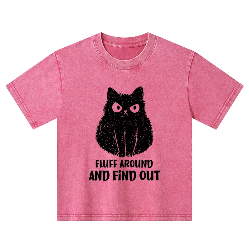 Tokyo-Tiger Consequences Of Fooling Around Kids Washed T-Shirt