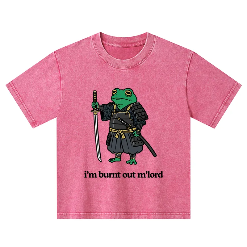 Tokyo-Tiger Tired Frog Kids Washed T-Shirt