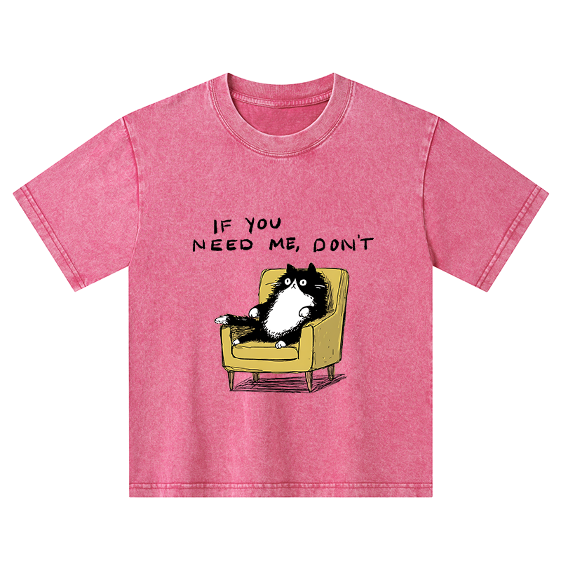 Tokyo-Tiger Unavailable Cat Kids Washed T-Shirt