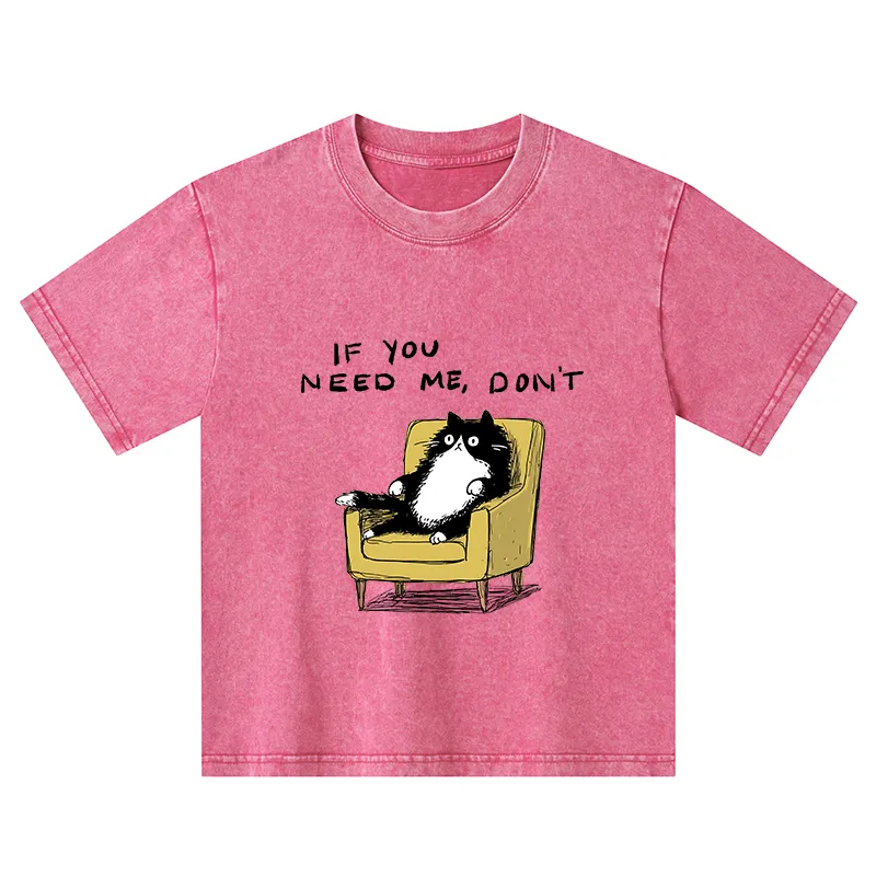 Tokyo-Tiger Unavailable Cat Kids Washed T-Shirt