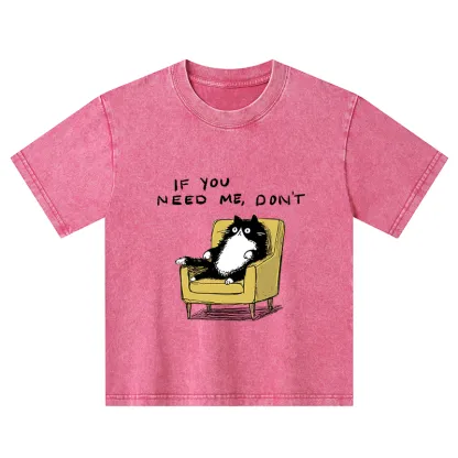 Tokyo-Tiger Unavailable Cat Kids Washed T-Shirt