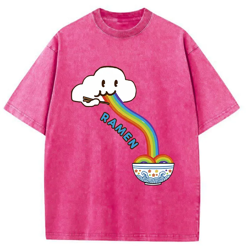 Tokyo-Tiger Rainbow Ramen Washed T-Shirt