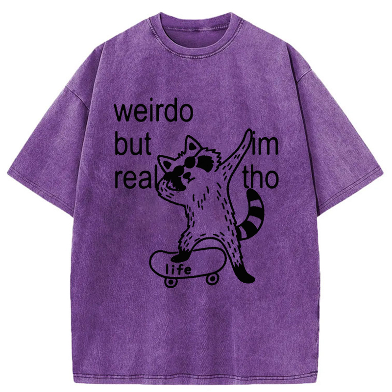 Tokyo-Tiger Weirdo But Real Washed T-Shirt