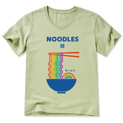 Tokyo-Tiger Rainbow Ramen V-Neck Classic T-Shirt