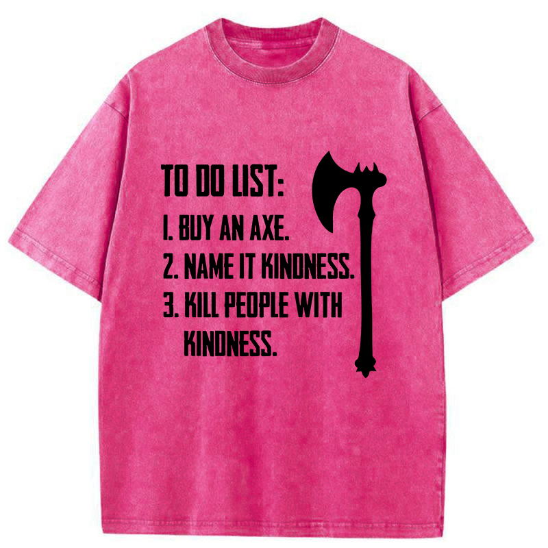 Tokyo-Tiger Axe Joke Washed T-Shirt