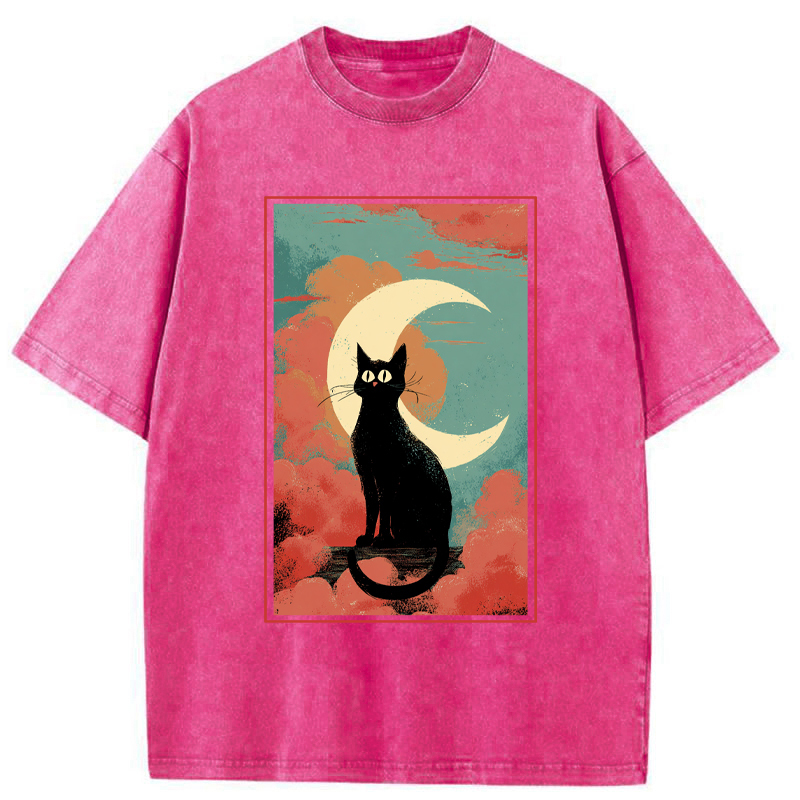 Tokyo-Tiger The Crescent Watcher Washed T-Shirt