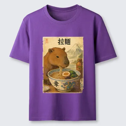 Tokyo-Tiger Capybara Eating Japan Ramen Classic T-Shirt