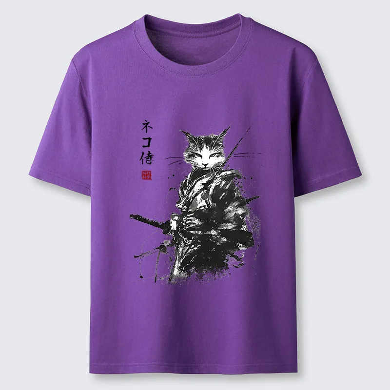 Tokyo-Tiger Inkblade Samurai Cat Classic T-Shirt