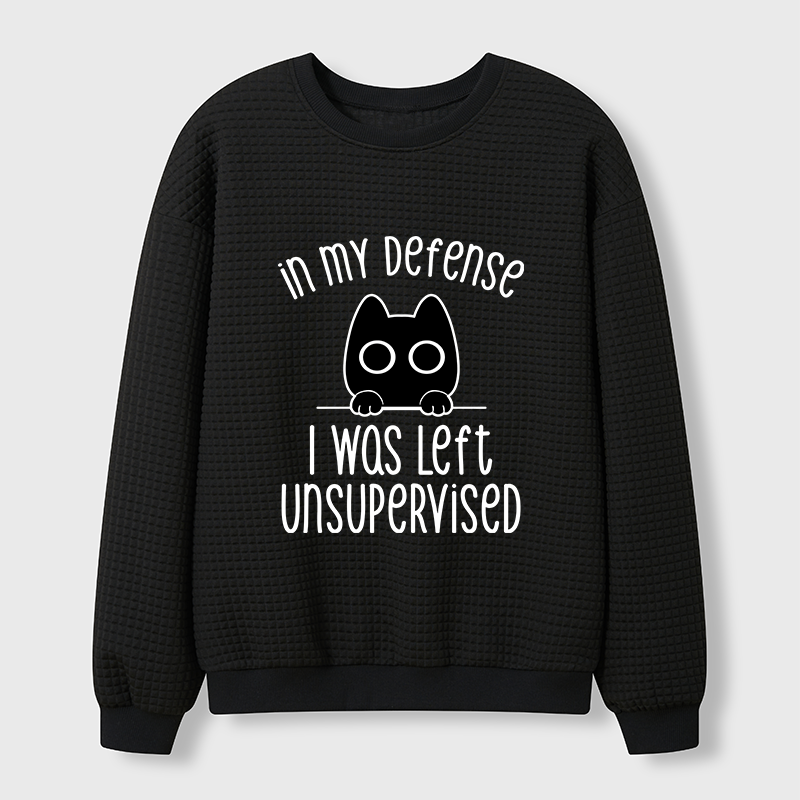 Tokyo-Tiger Defending Cat Funny Waffle Sweatshirt