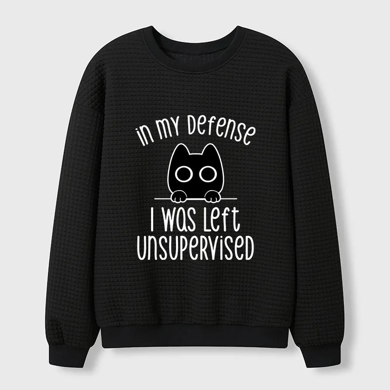 Tokyo-Tiger Defending Cat Funny Waffle Sweatshirt