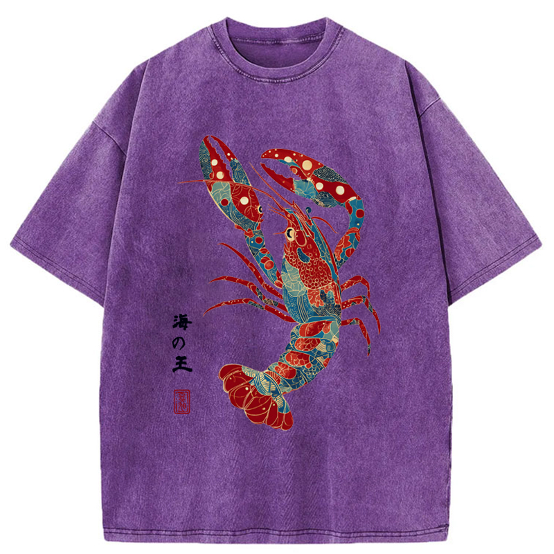 Tokyo-Tiger King Of The Sea Washed T-Shirt