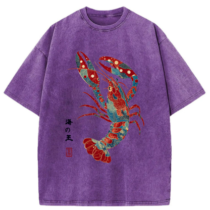 Tokyo-Tiger King Of The Sea Washed T-Shirt