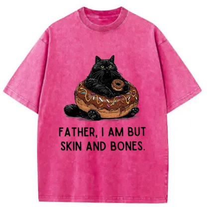 Tokyo-Tiger Fat Cat Is Begging For Food Washed T-Shirt