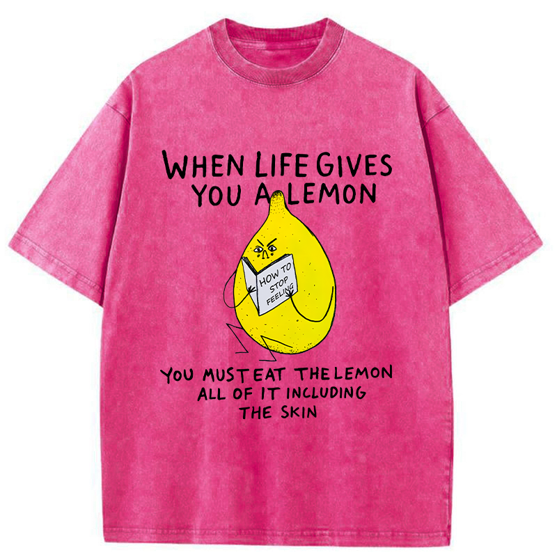 Tokyo-Tiger Learn How To Stop Feeling Pain Washed T-Shirt