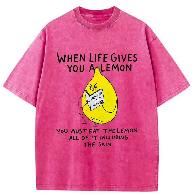 Tokyo-Tiger Learn How To Stop Feeling Pain Washed T-Shirt