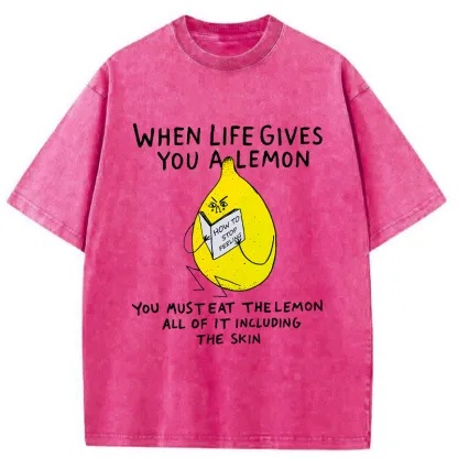 Tokyo-Tiger Learn How To Stop Feeling Pain Washed T-Shirt