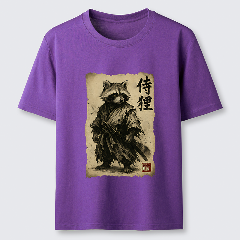 Tokyo-Tiger Retro Raccoon Samurai Classic T-Shirt