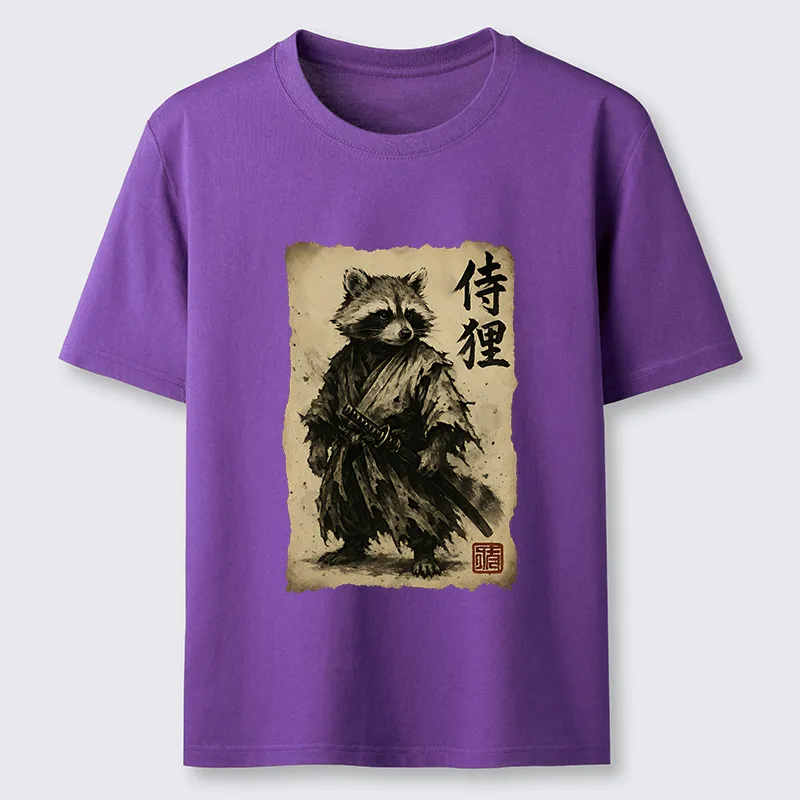 Tokyo-Tiger Retro Raccoon Samurai Classic T-Shirt