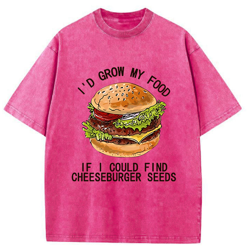 Tokyo-Tiger Looking For Hamburger Seeds Washed T-Shirt