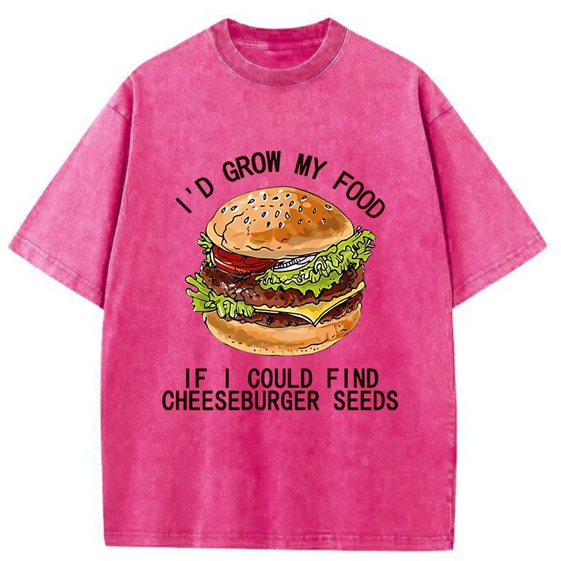 Tokyo-Tiger Looking For Hamburger Seeds Washed T-Shirt