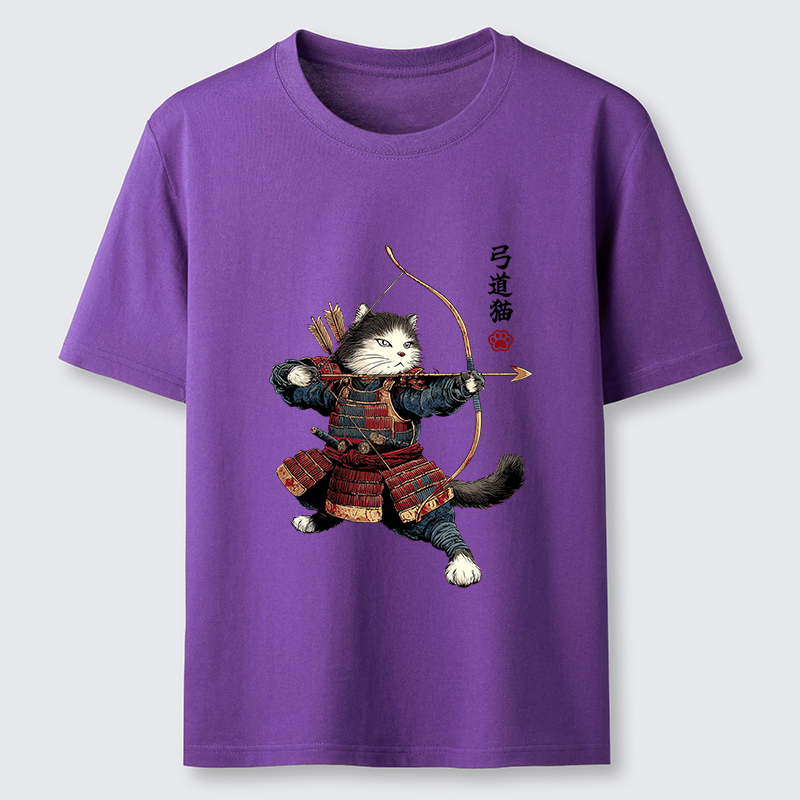 Tokyo-Tiger Kyudo Samurai Cat Classic T-Shirt