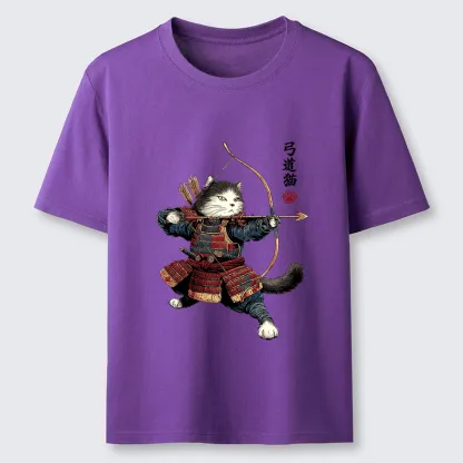 Tokyo-Tiger Kyudo Samurai Cat Classic T-Shirt