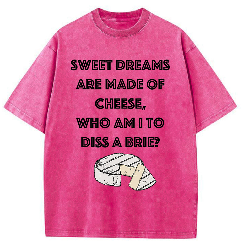 Tokyo-Tiger Funny Cheese Music Washed T-Shirt