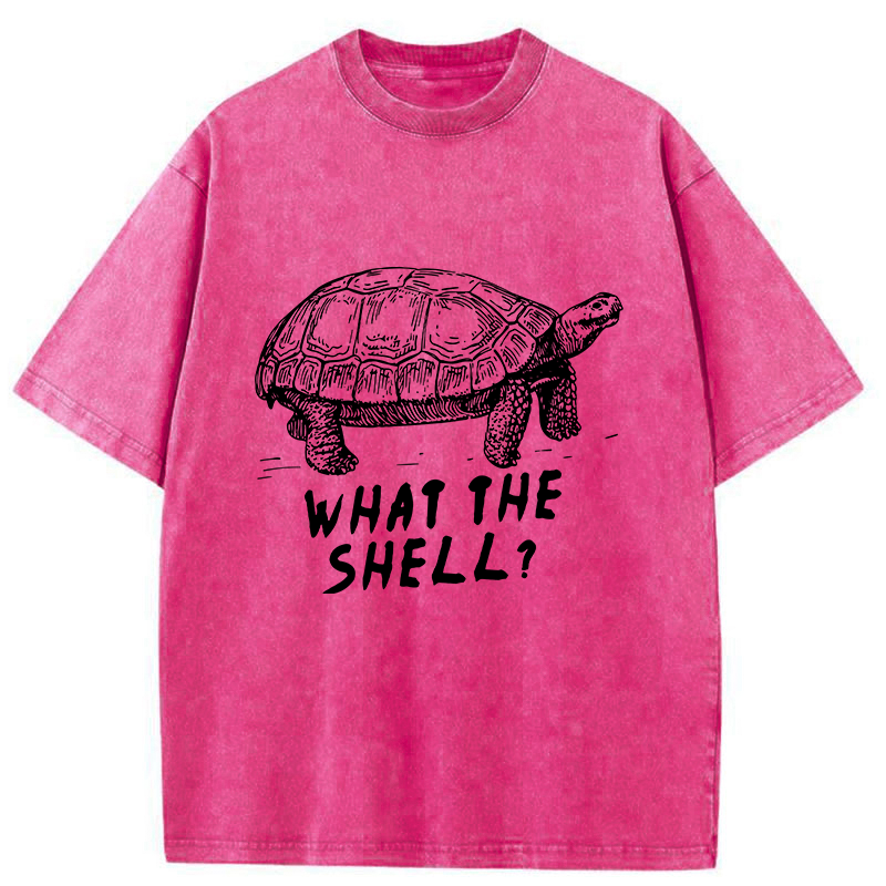 Tokyo-Tiger Funny What The Hell ?Washed T-Shirt