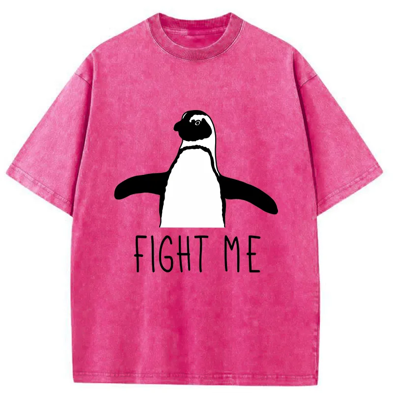 Tokyo-Tiger Fighting Penguins Washed T-Shirt