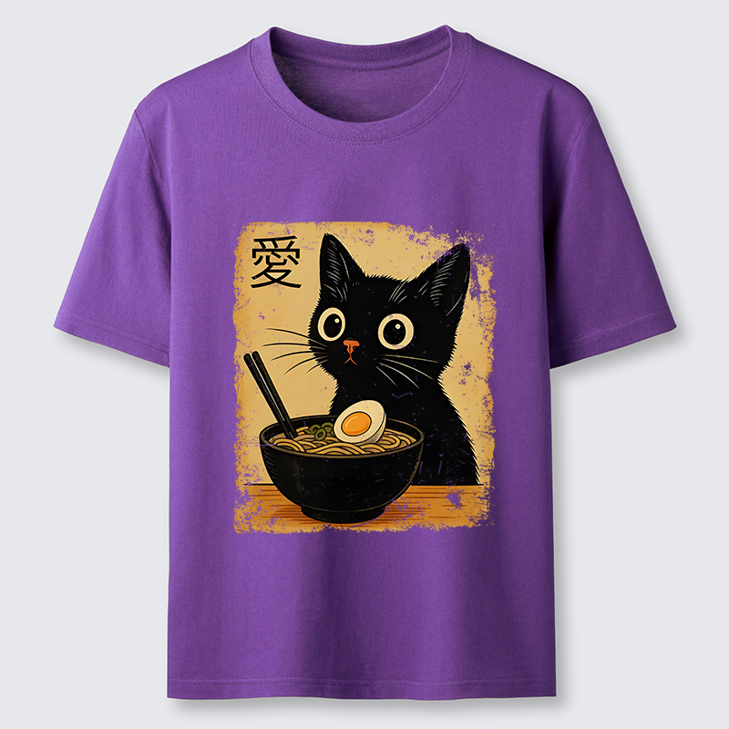 Tokyo-Tiger The Black Cat Ate Ramen Classic T-Shirt