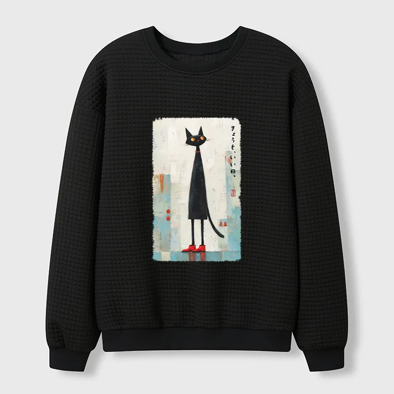 Tokyo-Tiger Another Good Day Waffle Sweatshirt