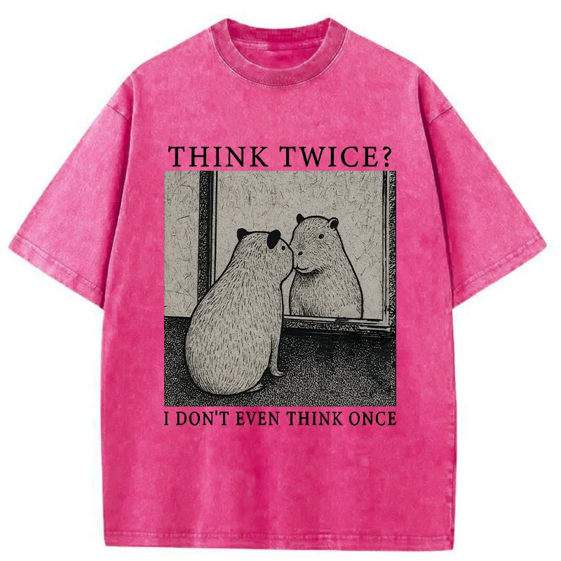 Tokyo-Tiger Capybara That Doesn't Think Washed T-Shirt