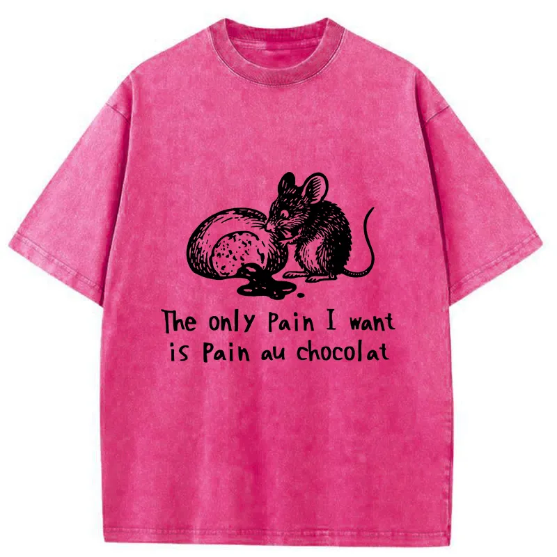 Tokyo-Tiger Chocolat Chocolate Bread Washed T-Shirt