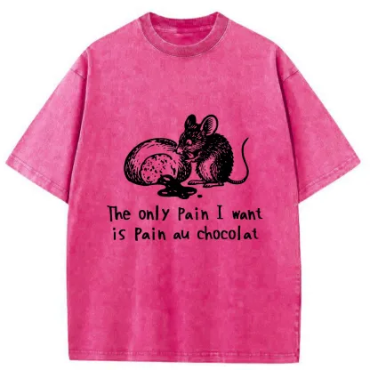 Tokyo-Tiger Chocolat Chocolate Bread Washed T-Shirt