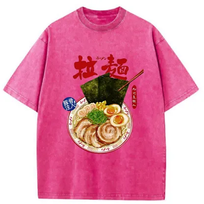 Tokyo-Tiger Ramen Japan Washed T-Shirt