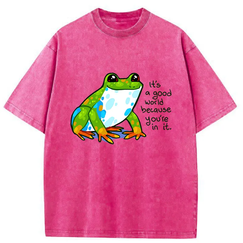 Tokyo-Tiger Smiling Frog Washed T-Shirt