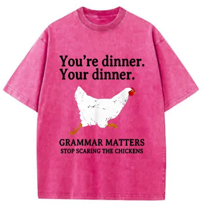 Tokyo-Tiger Don't Scare The Chickens Washed T-Shirt