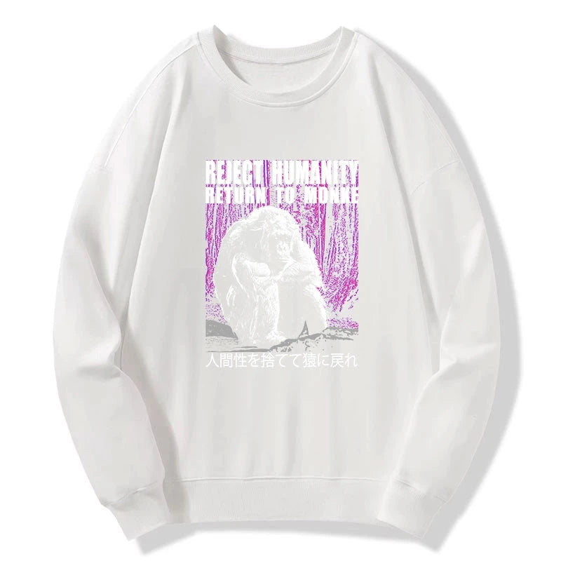 Tokyo-Tiger Reject Humanity Return To Monkey Sweatshirt