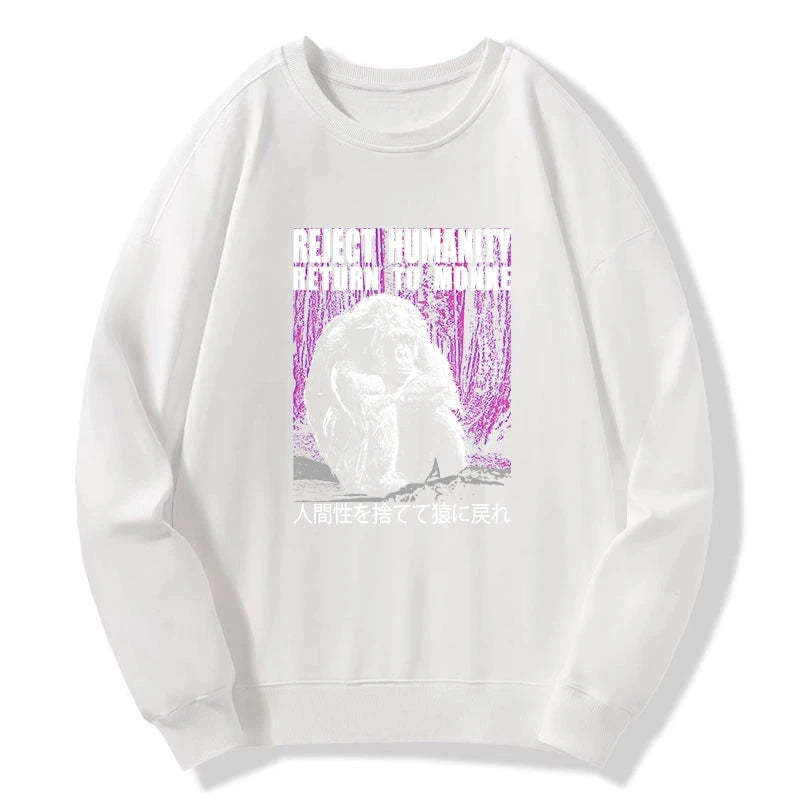 Tokyo-Tiger Reject Humanity Return To Monkey Sweatshirt