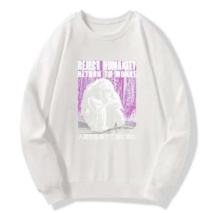 Tokyo-Tiger Reject Humanity Return To Monkey Sweatshirt